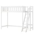 Lit mezzanine en pin massif 200x90 blanc