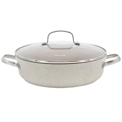 3.5 Liter Aluminum Nonstick Low Casserole in Tan