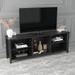 Modern Wood Entertainment Center Large Class TV Stand Cabinet, TV Console Storage Media Console/ Entryway Tables/ TV Table