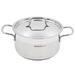 2 Piece 2.5 Liter Stainless Steel Casserole Dish with Lid