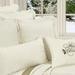 Marissa Winter White 18" Square Quilted Decorative Throw Pillow