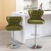 Swivel Velvet Barstools Adjusatble Seat Height from 25-33 Inch