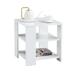 3-tier End Table Square Nightstand Portable Sofa Side Table with Wood Open Storage Shelf for Bedroom Accent Table