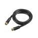 36 in. Plastic Black RG6 Coaxial Cable with F Plugs American Imaginations