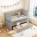 Classic Crib Bed Adjustable Bed for Kids Toddlers Parents Guardianship