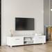 TV Stand Media Console Entertainment Center Television Table TV Cabinet, 2 Storage Cabinet with Open Shelves, Up to 70 inch TV