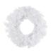 White Alaskan Pine Artificial Christmas Wreath, 48", Warm White LED