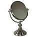 Vintage Rotating Chrome 5X Magnification Vanity Mirror Silver