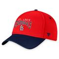 Men's Fanatics Branded Red/Navy St. Louis Cardinals Stacked Logo Flex Hat