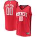 Men's Fanatics Branded Red Houston Rockets Fast Break Custom Replica Jersey - Icon Edition