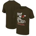 Men's Ripple Junction Jason Voorhees Olive/White Friday the 13th Cabin Graphic T-Shirt