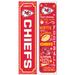 Kansas City Chiefs 47" Double Sided Winter Leaner Fan Sign