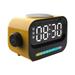 COFEST Electronics Gadgets New Bluetooth Audio Phone Wireless Inflatable Light Digital Display Clock Alarm Clock Speaker Three In One Wireless Charger Yellow