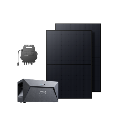 Anker SOLIX Balkonkraftwerk mit Speicher 820Wp Solarmodul