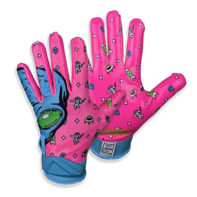 Battle Sports Alien Adult Football Receiver Gloves Pink