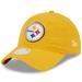 Women's New Era Gold Pittsburgh Steelers Main Core Classic 2.0 9TWENTY Adjustable Hat