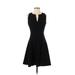 Kate Spade New York Casual Dress - A-Line Crew Neck Sleeveless: Black Print Dresses - Women's Size 2