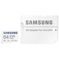 Samsung EVO Plus SDXC card 64 GB A1 Application Performance Class, Class 10, Class 10 UHS-I, UHS-I A1 rating, incl. SD adapter, shockproof