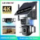 LS VISION 4K 8MP Telecamera solare a doppio obiettivo Zoom 20X 4G SIM/WIFI Telecamera di sicurezza