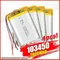 103450 Batteria ricaricabile al litio ai polimeri di Lipo da 2000 mAh 3,7 V per navigatore GPS GPS MP5 altoparlante Bluetooth auricolare fotocamera e-book