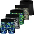 Slip Boxer in cotone per ragazzi 5 pezzi slip Boxer sportivi intimo per ragazzo grande con mosca