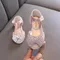 Sandali con paillettes bambina estate nuovi sandali da principessa con fiocco in strass moda Bling