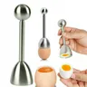 1 pz creativo apriscatole uovo uovo crudo uovo crudo Topper taglierina attrezzo da cucina in acciaio