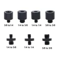 Vite di conversione Adattatore per montaggio a vite con filettatura da 1/4 a 3/8 pollici Vite per piastra treppiede con testa a sfera in alluminio per monopiede per fotocamera DSLR