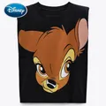 T-Shirt Disney Vintage senza maniche spallina Bambi Deer Cartoon stampa Harajuku T-Shirt da donna