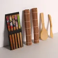 13 pz/set fai da te Bamboo Sushi Maker Set riso Sushis Making kit Roll Cooking Tools bacchette