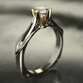 Anello Multi oro 18 carati per donna diamante naturale 1 carato con gioielli con diamanti anelli di