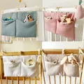 Baby culla Organizer culla Caddy Bed Storage Bag 2 tasche comodino appeso pannolino Nursery