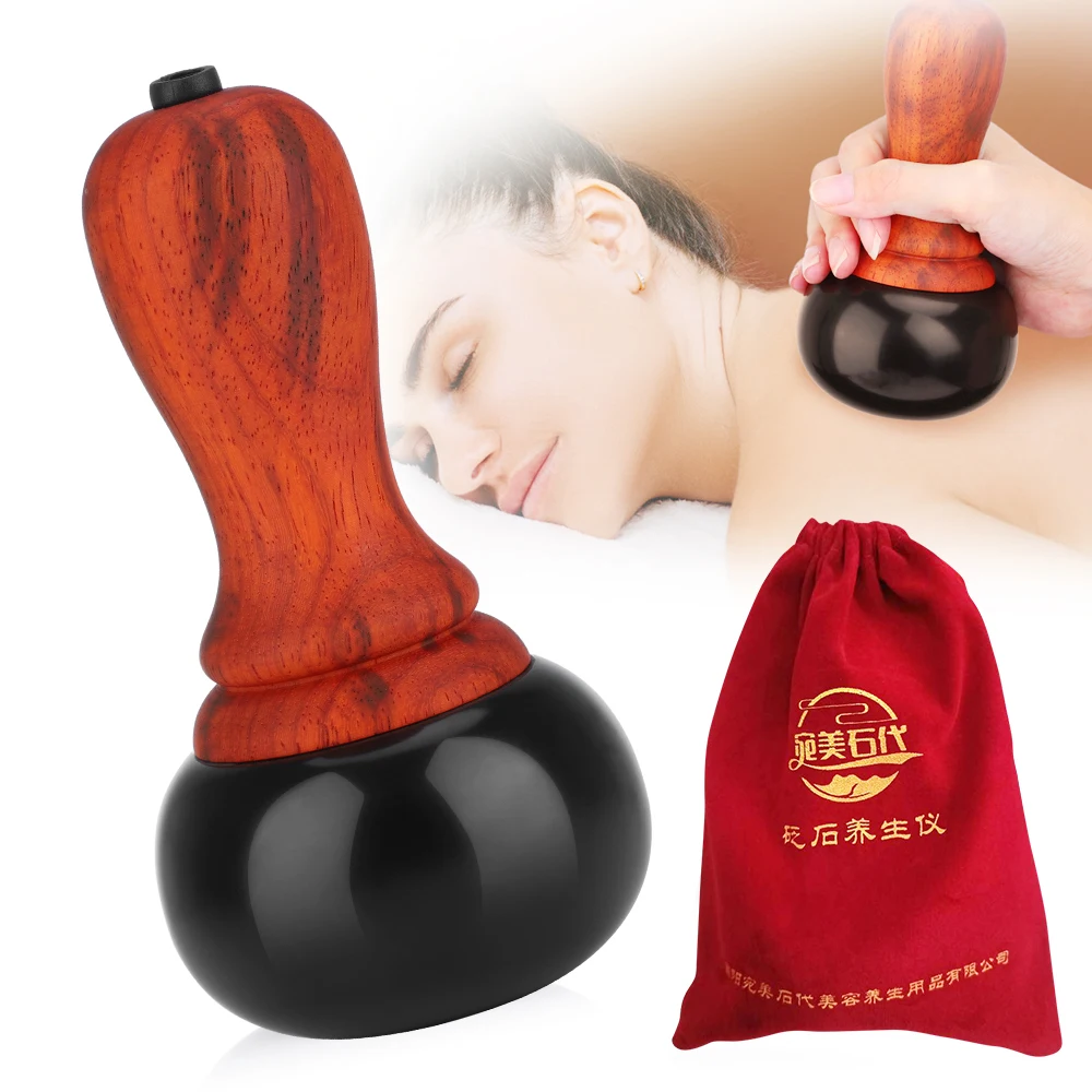 Hot Stone Elettrico Gua Sha Massaggiatore Naturale Bianstone GuaSha Raschiando Schiena Collo Viso Rilassa I Muscoli Massaggio Sollevamento Della Pelle Cura Spa