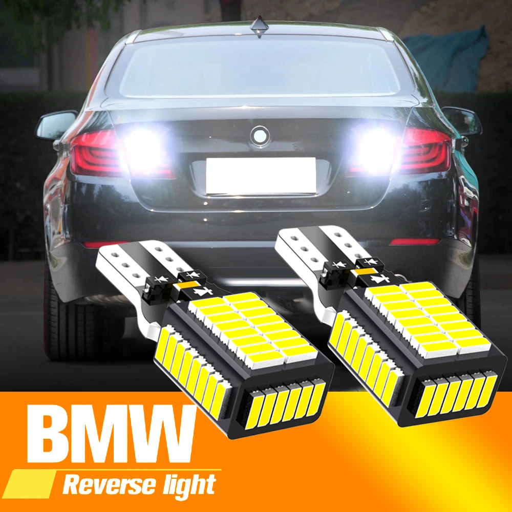 2 pz LED Luce di Retromarcia Blub Lampada di Backup W16W T15 921 Canbus Per BMW E81 E87 E88 E82 E92 E90 E91 E60 F07 F11 E61 1 3 5 Serie