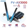 Fenvi AX3000 Wi-Fi 6 3000Mbps Wireless PCIe Bluetooth 5.2 Adattatore WiFi per scheda Wi-Fi Intel AX200 802.11AX 2.4G/5Ghz PC Win10/11