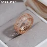 SYOUJYO Vintage Openwork 585 anello da donna Color oro rosa squisiti gioielli di moda anello con