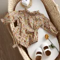 Pagliaccetti per bambina pagliaccetto a maniche lunghe tute estate One-piece New Fashion 100% cotone