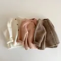 Autunno New Baby Boys Girls Coat Baby maglione Toddler Knit cardigan neonato maglieria manica lunga