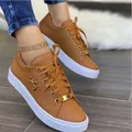 Scarpe vulcanizzate donna New 2023 Sneakers Casual Fashion Flat Lace Up Outdoor Walking Sport Plus