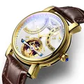 GUANQIN nuovo orologio meccanico di lusso Tourbillon per uomo calendario settimana Display orologi