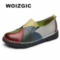 WOIZGIC donna donna donna donna madre scarpe appartamenti mocassini in vera pelle mocassini misti