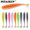 Wdaireen Soft Lure 5cm 7.5cm 9.5cm doppio colore Shad Silicone Wobblers verme da pesca esche