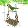 Pappagallo giocattolo uccello giocattolo pappagallo altalena Seagrass Mat pappagallo altalena