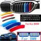 3 pezzi griglia anteriore strisce di rivestimento per BMW serie 1 2 3 4 5 6 7 8 X1 X2 X3 X4 X5 X6 X7 Z4 E46 E90 F30 E60 E81 F20 F45 F36 F10 F48 F25