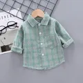 IENENS Boy camicie a maniche lunghe neonati maschi camicia a righe bambini top magliette camicie