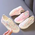 Zapatillas scarpe Casual per bambini nuova piattaforma scarpe di tela ragazza scarpe sportive moda