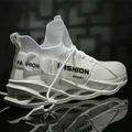 Air Mesh Men Sneakers 2020 New Blade Sole Fashion Shoes fibbia Sneakers sportive traspiranti scarpe