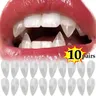 1-10 paia di denti finti da vampiro per adulti dentiere trasparenti zanne dente di Zombie per