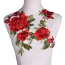 2 pz/set rosa fiore ricamo patch Applique ricamo cucire sui vestiti Para La Ropa Applique