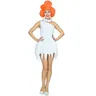 Costume da donna Wilma Flintstone Costume da uomo The Flintstone Costume da barneus macerie Party